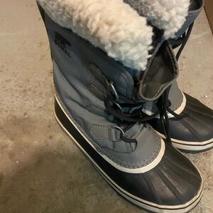 Sorel Kids' Black and Gray Winter Boots